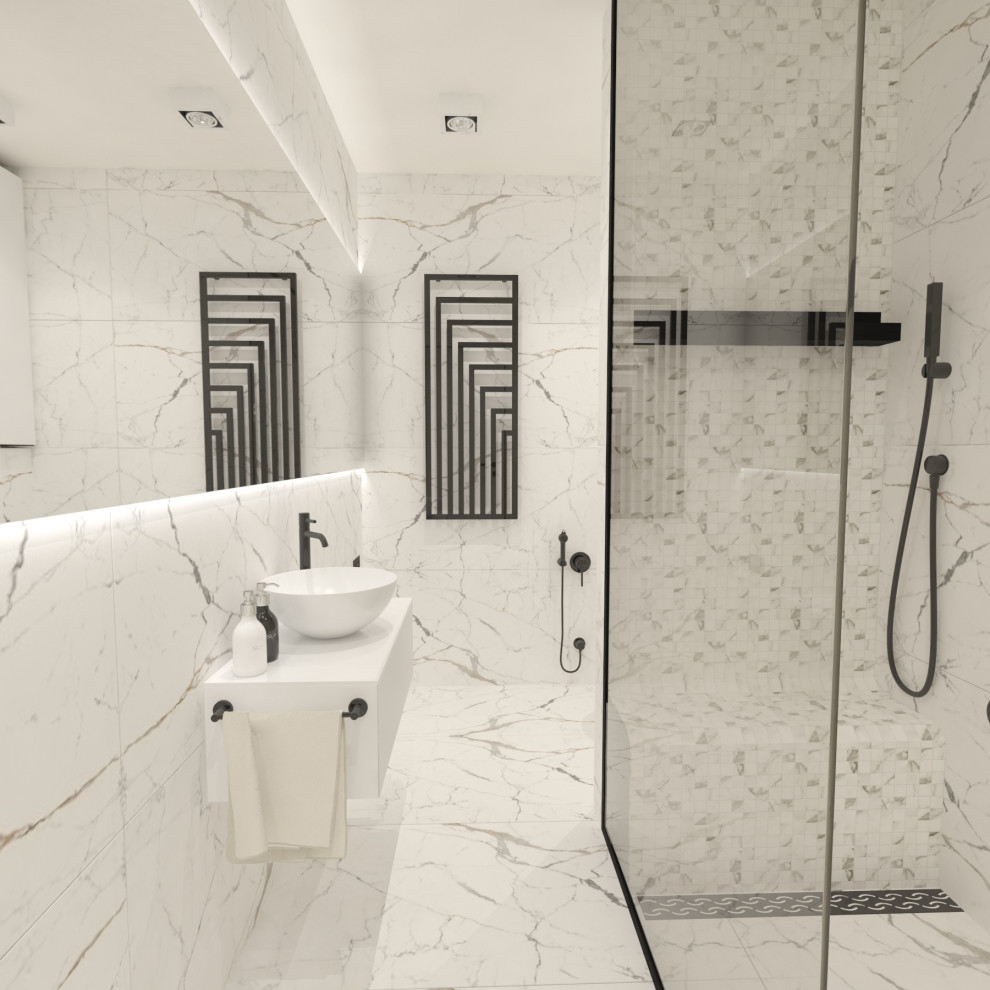 Душевая в квартире 140 кв.м.