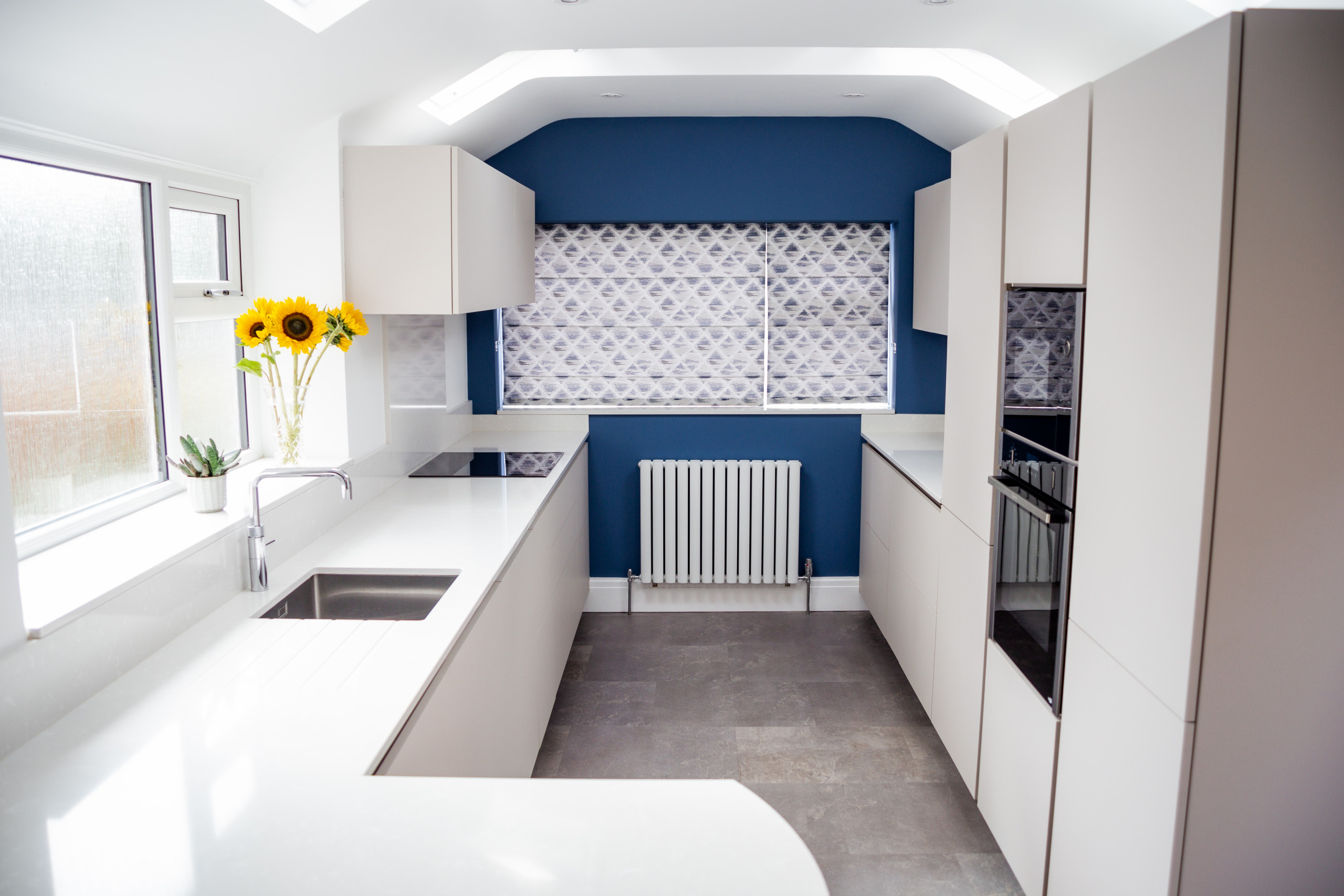 Adding natural light to a kitchen with roof windows
