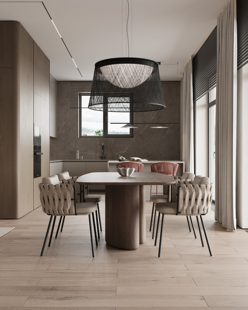 Коттедж (240 кв). Кухня-гостиная