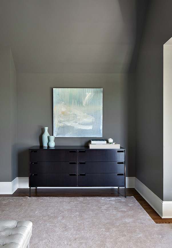 Inspiration for a transitional bedroom remodel in New York