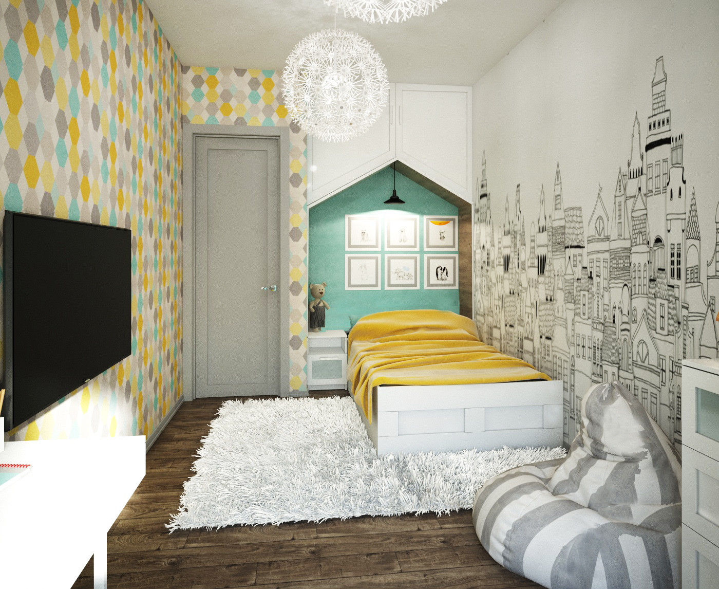 Дизайн интерьера таунхауса