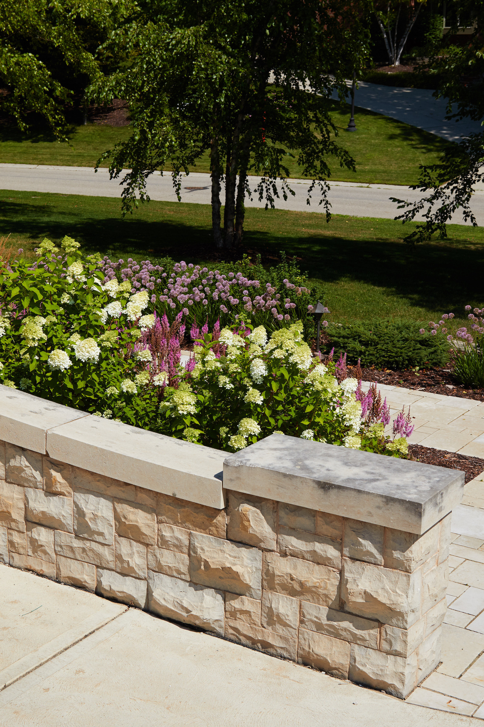 Contemporary Front Yard Landscape - Brookfield