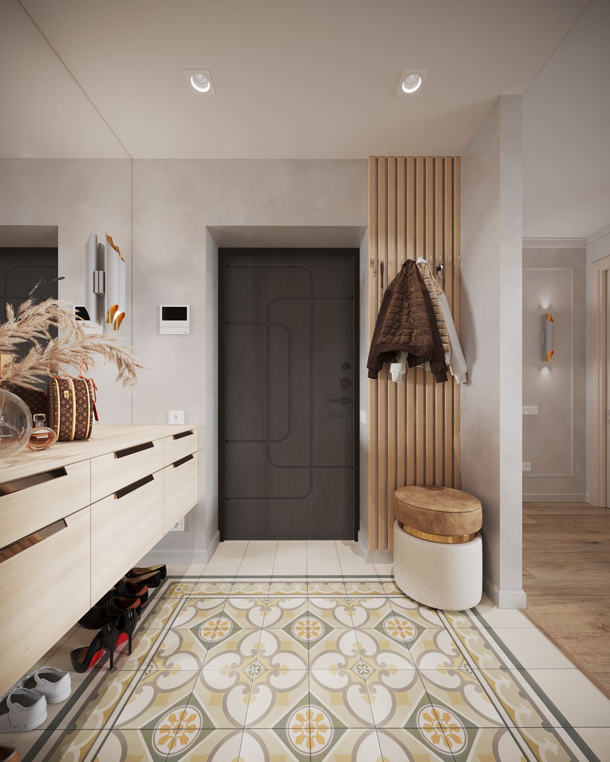 Колоритная квартира для семьи с двумя детьми (девочками)