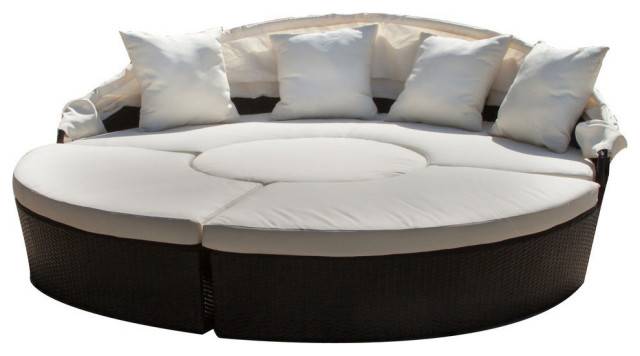 GDF Studio 4-Piece Bellagio Outdoor Sectional Daybed