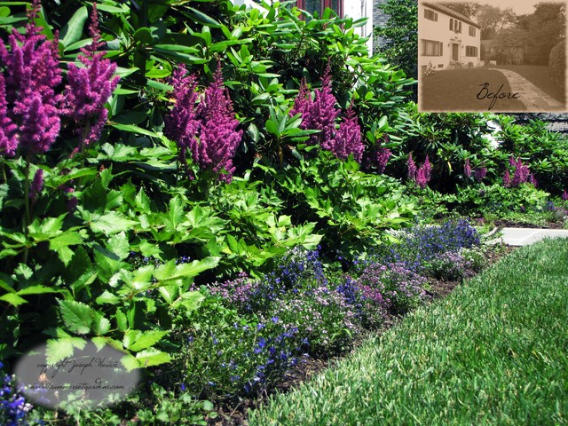 Front Yard Landscape Planting Detail in NY - Traditional ... Front Yard Landscape Planting Detail in NY Traditional