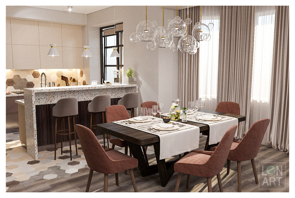 Современный интерьер в частном жилом доме