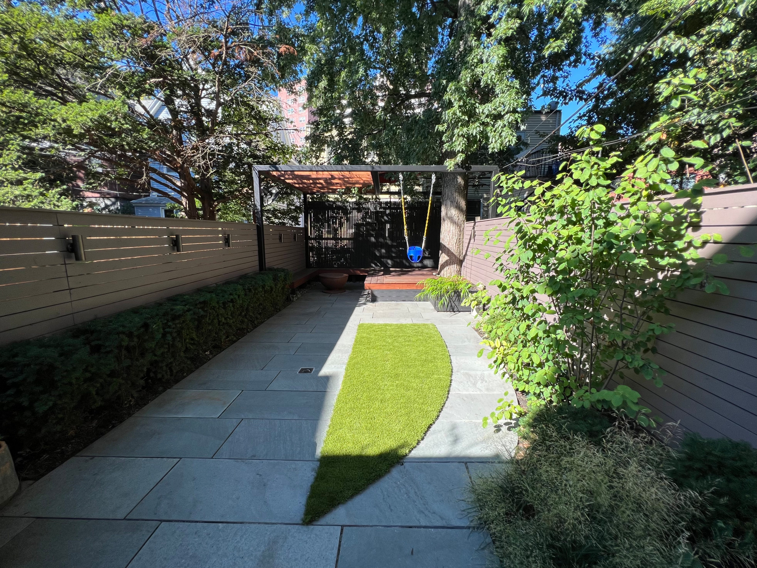 Shady Garden Deck and Pergola Renovation