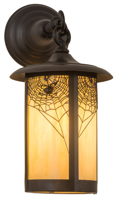 8 Wide Fulton Spider Web Hanging Wall Sconce
