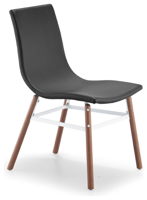Stavanger Chair Black Leatherette (set of 4)