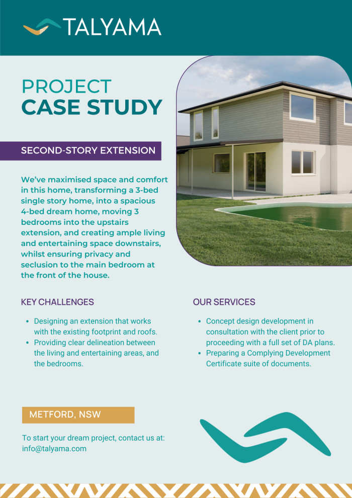 Second-story Extension (fast tracked approval via CDC)