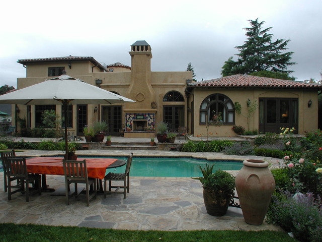 Spanish style mediterranean-house-exterior