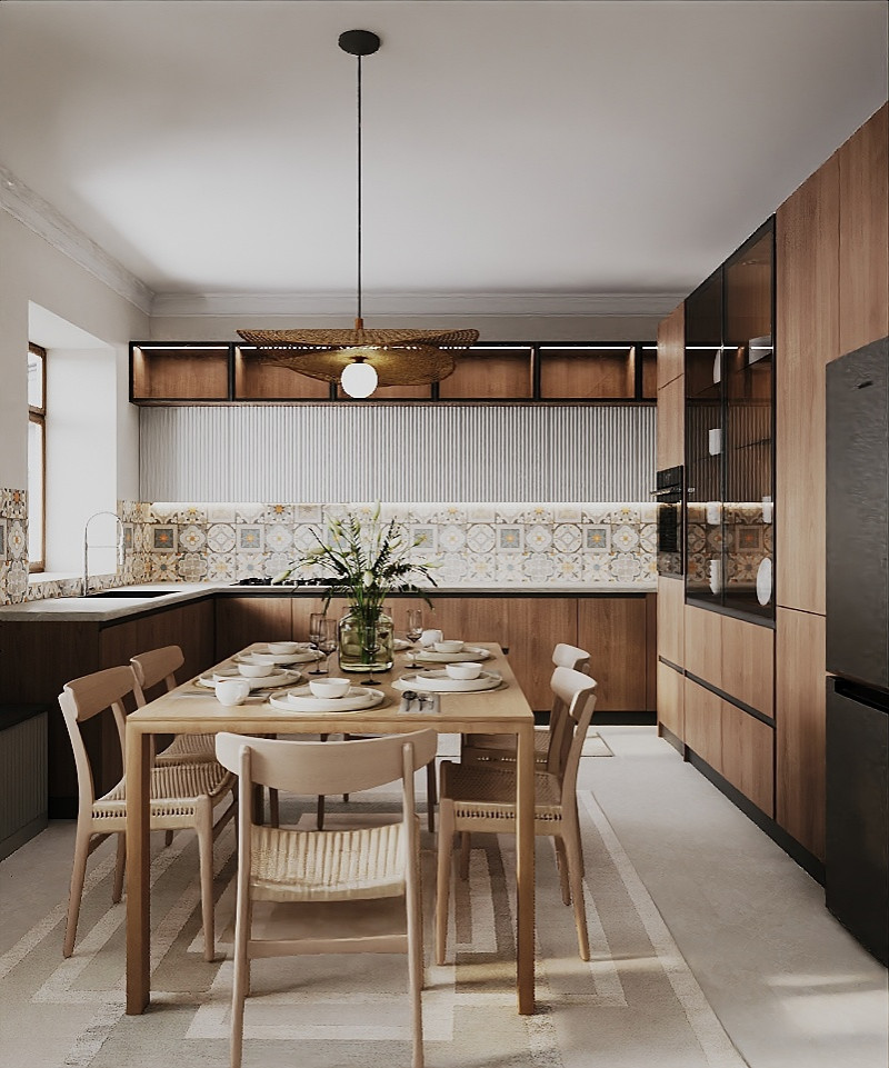 Визуализация кухни в нескольких стилях