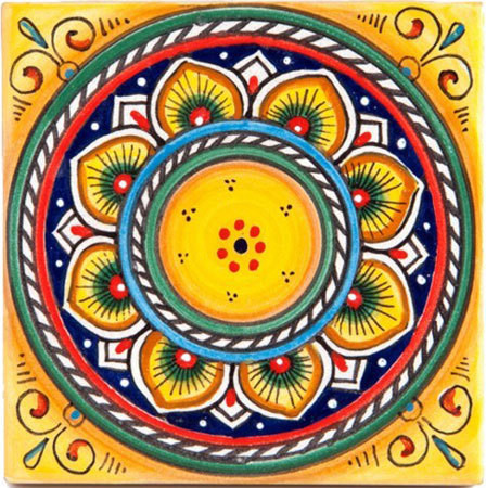 Italian Ceramic Tile Deruta Yellow Mediterranean Wall And Floor Italian Ceramic Tile Deruta Yellow 4x4