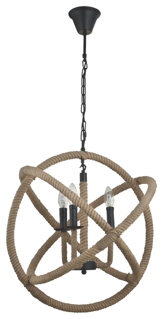 Mundo Corda Sphere Pendant Light