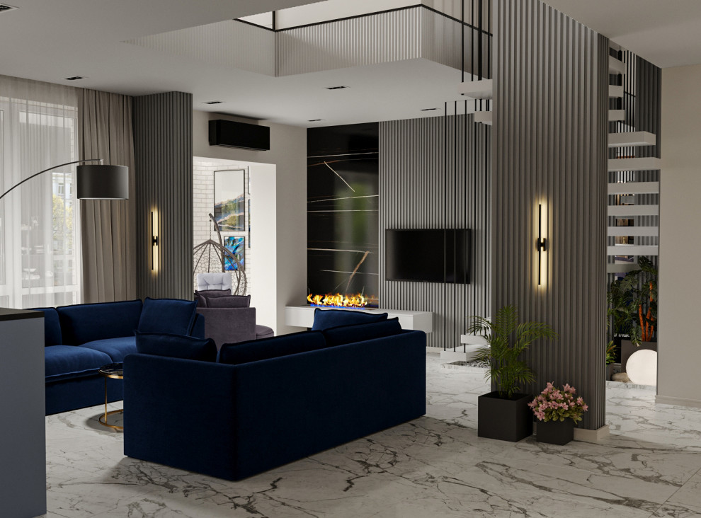 Двухуровневая квартира на Западном.