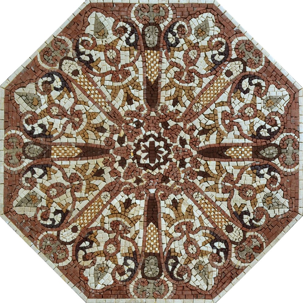 Octagon Mosaic, Desiree, 39"x39"