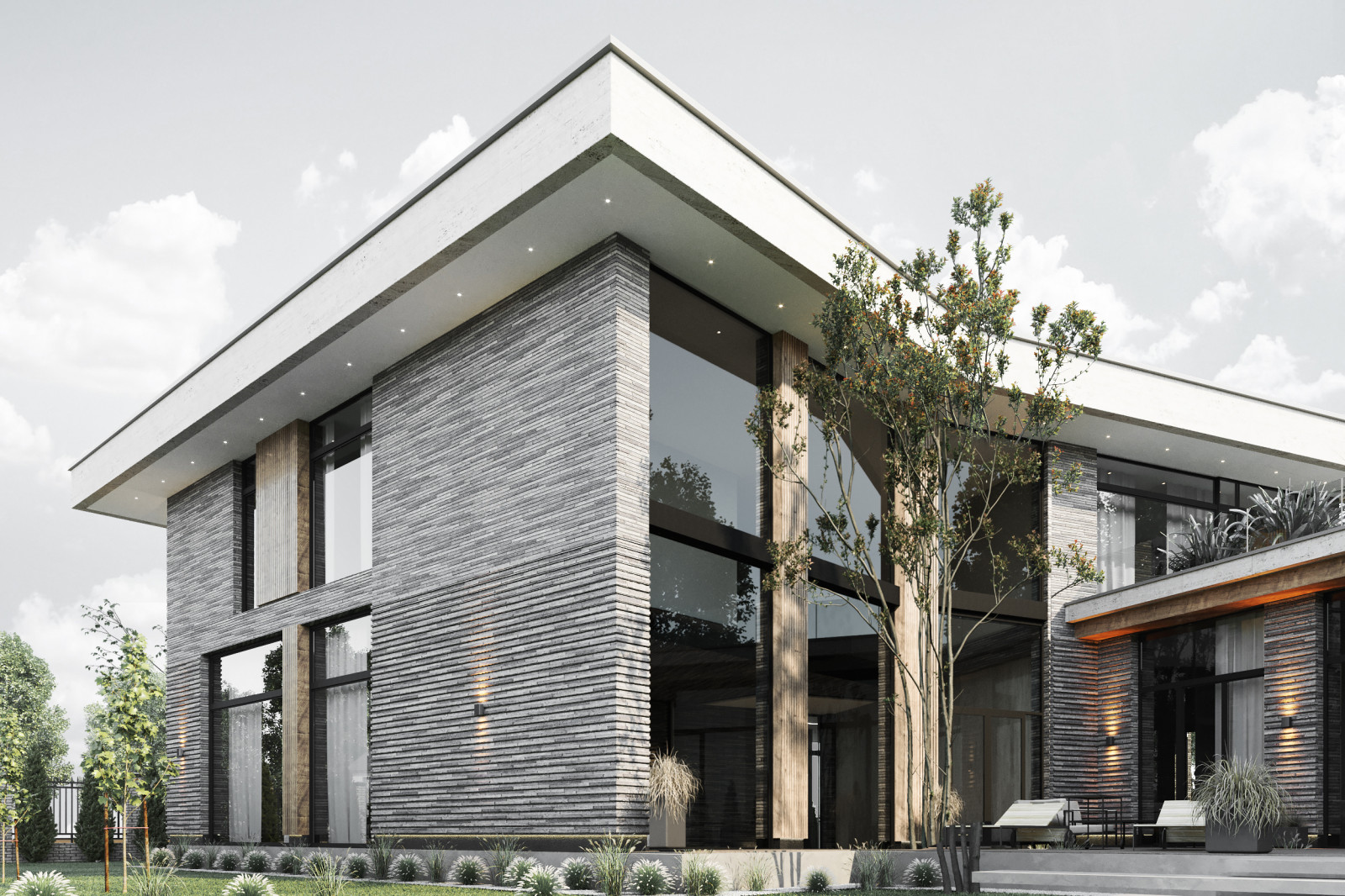 Архитектурный проект коттеджа 600м в КП Президент