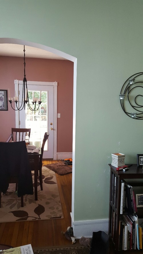 warm greige paint color for low light north facing living & dining rm?