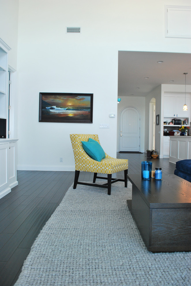 Eclectic living room in Orange County.