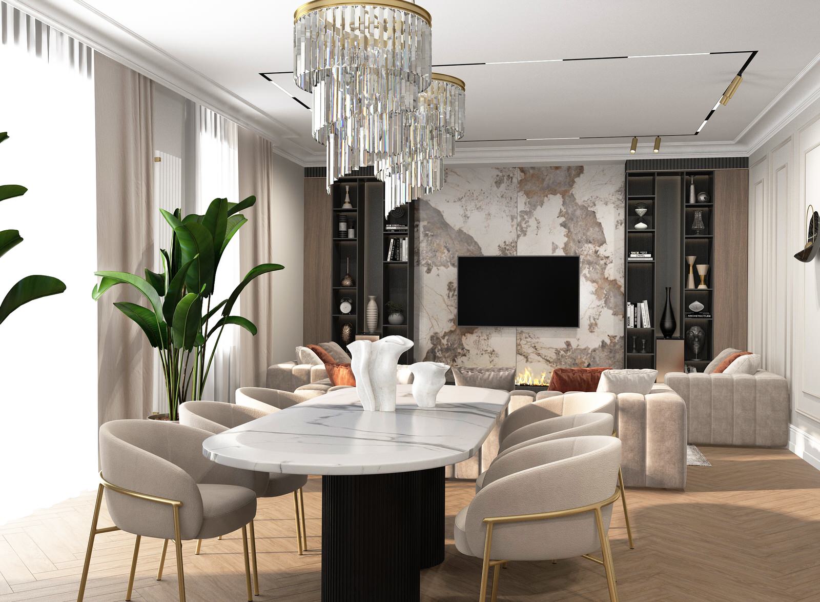 Кухня - гостиная 85 м2 г. Нижний Новгород