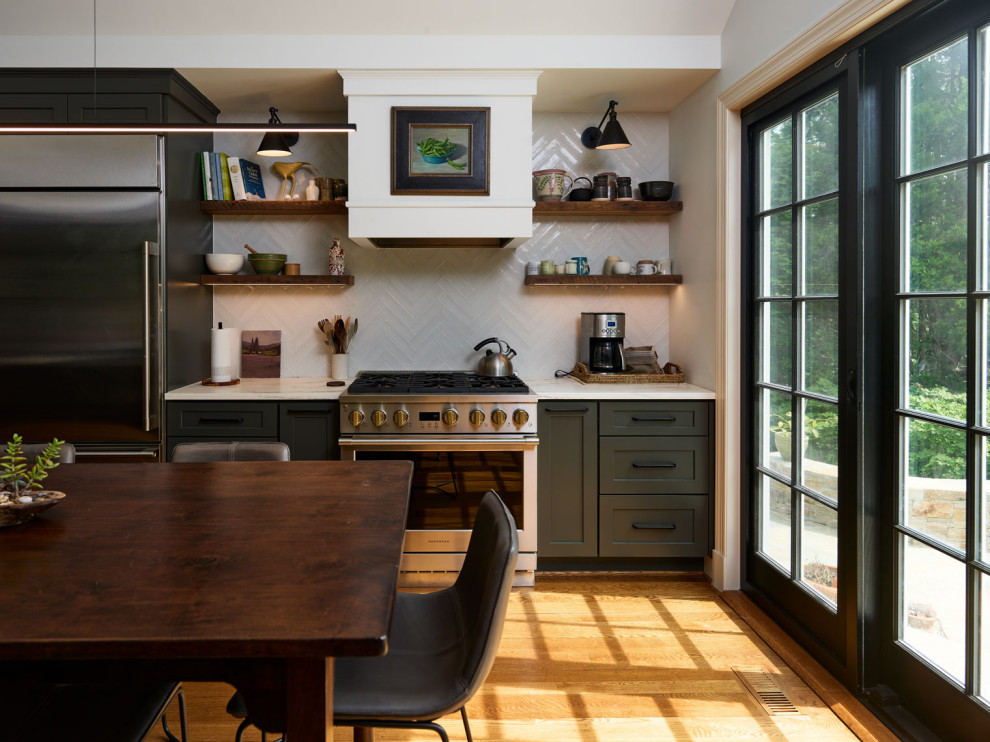 Kitchen - rustic kitchen idea in Baltimore