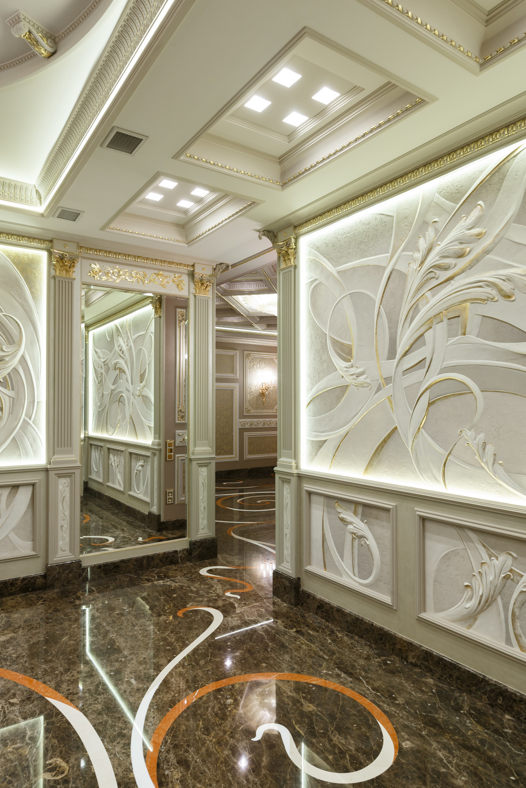 Классический интерьер на Крестовском острове города Петербурга