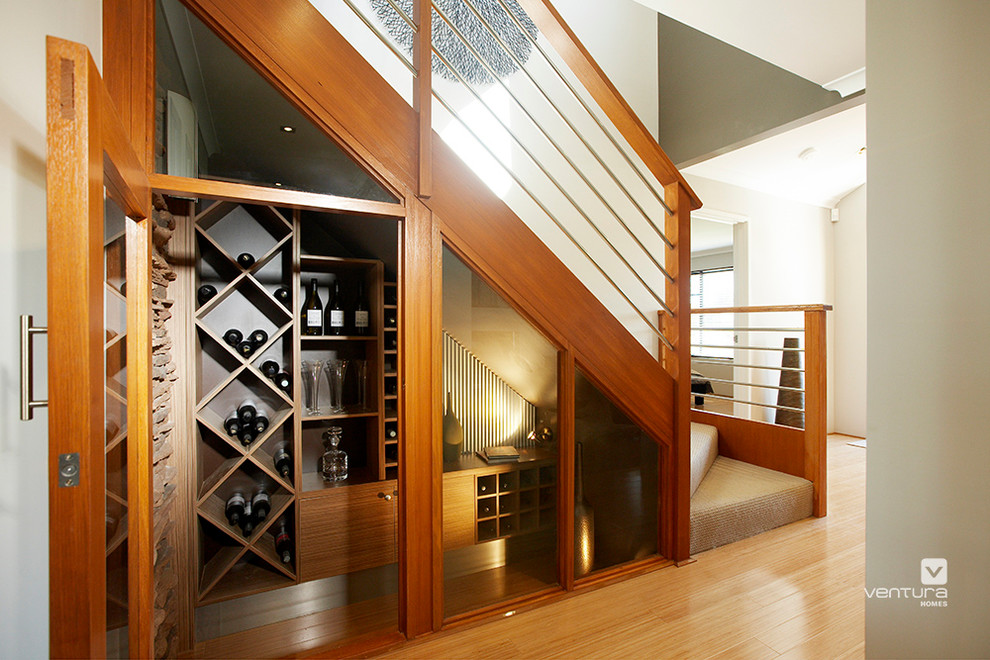 Photo of a modern wine cellar in Perth.