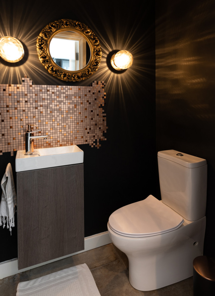 Inspiration for a contemporary cloakroom in London.