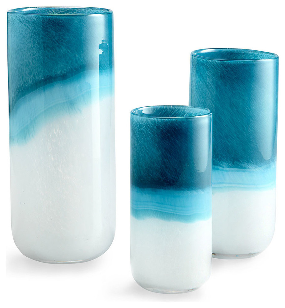 Turquoise Cloud Vase - 13.5 x 5.5