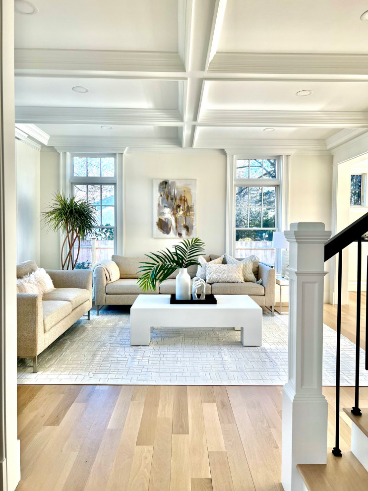 White living room