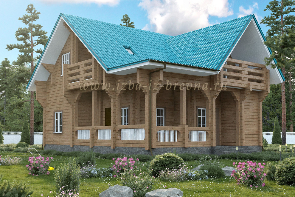 Проекты домов из оцилиндрованного бревна и профилированного бруса