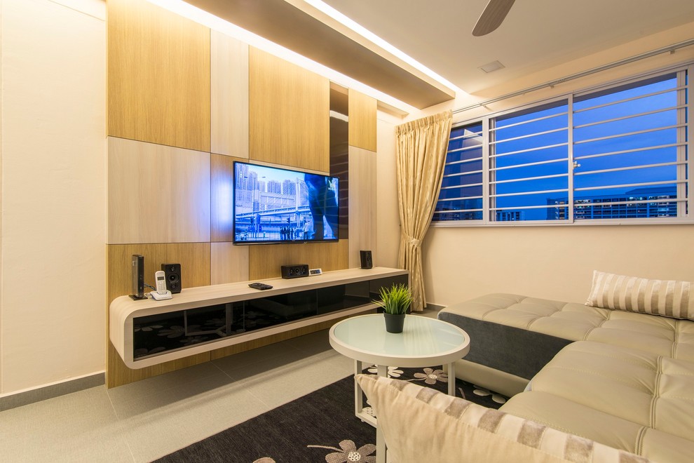 Modern Design Tampines Hdb 4 Room Modern Living Room Singapore By Ace Space Design