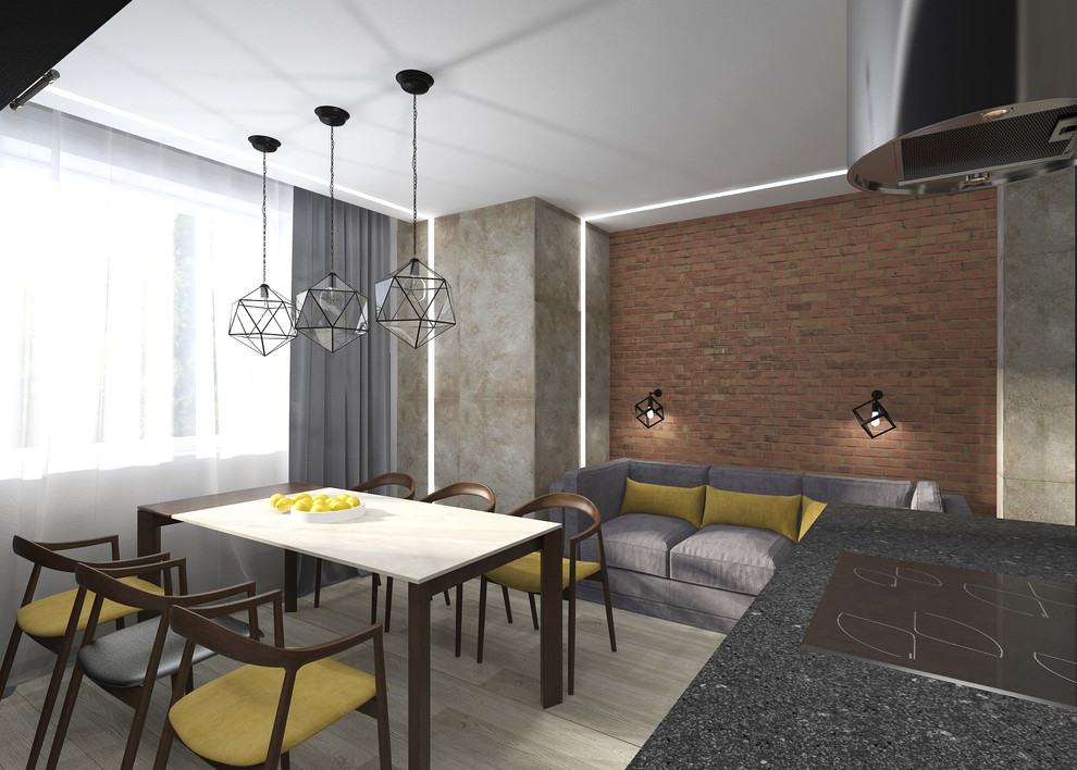 Кухня-гостиная для молодой девушки