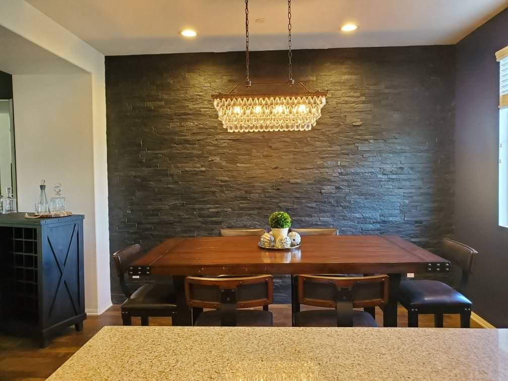 Accent wall and Kitchen details