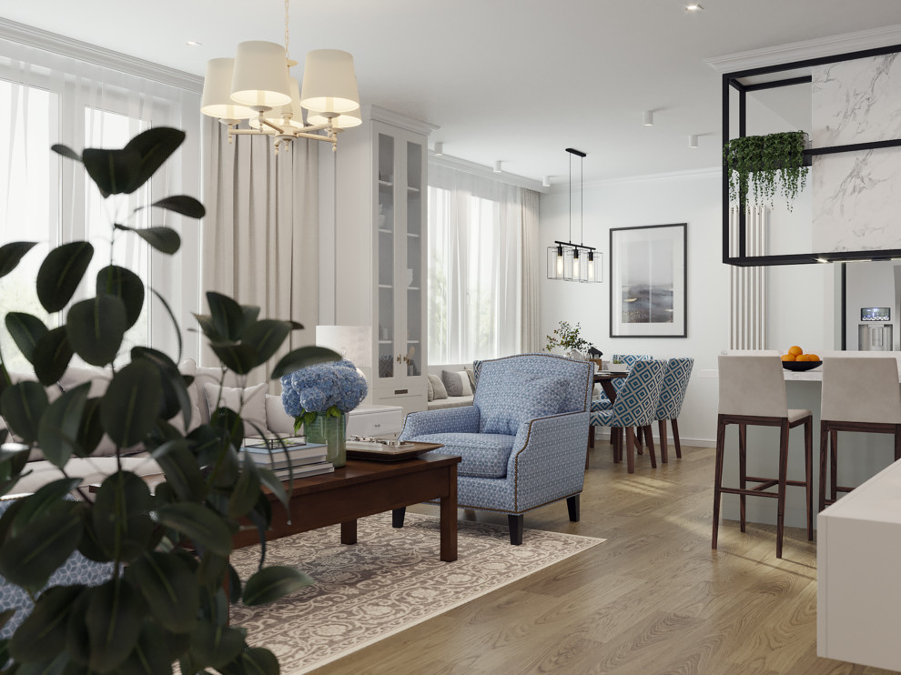 Проект трекхомнатной квартиры в г.Сургуте