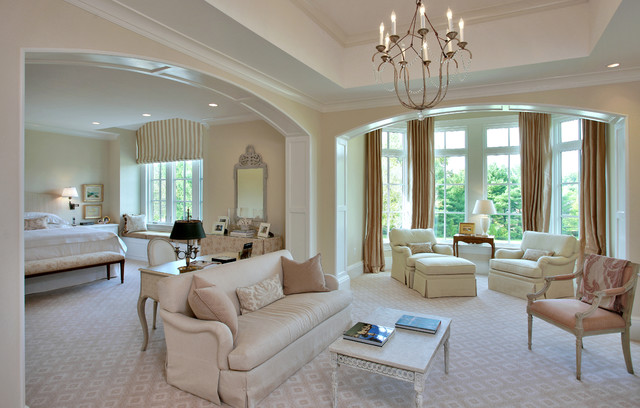 luxury master bedroomedgemoor custom builders - transitional