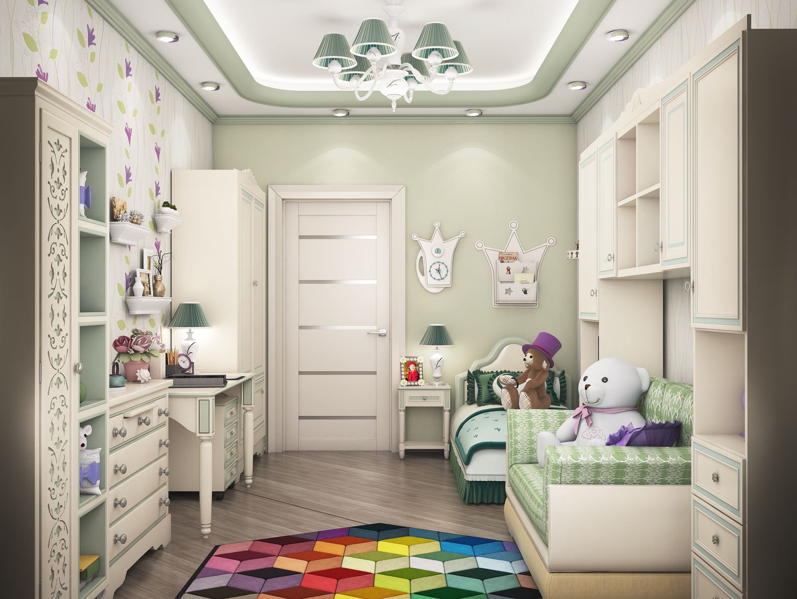 3-х комнатная квартира в ЖК Мичуринский, 107 кв.м.