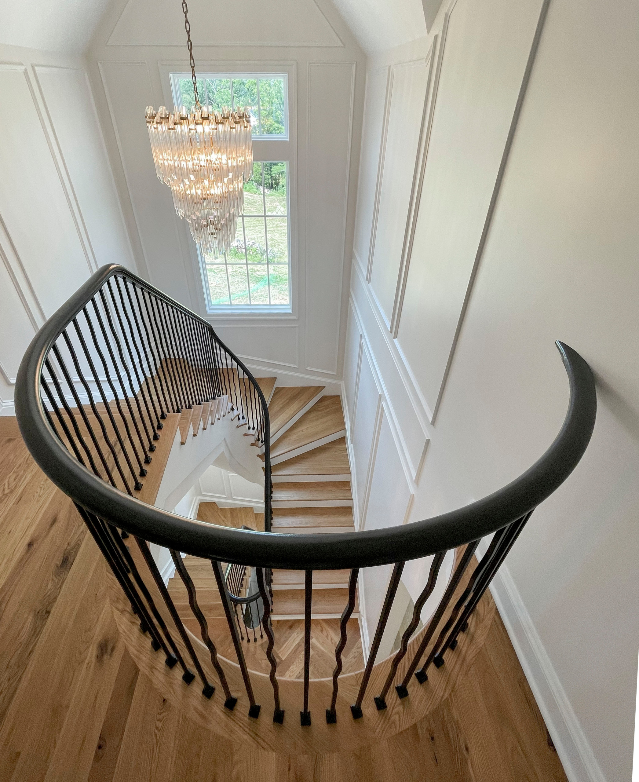 106_Modern Balustrade System Meets Traditional Winding Stairs, Aldie VA  20105