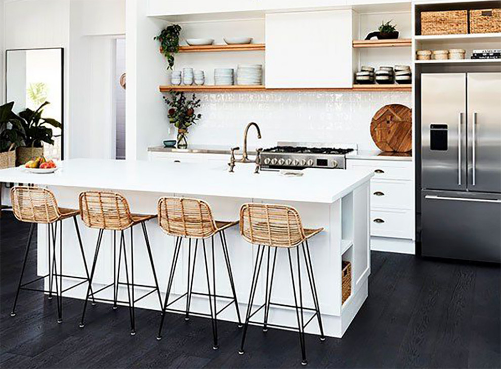 Стильный дизайн: большая кухня-гостиная в современном стиле - последний тренд