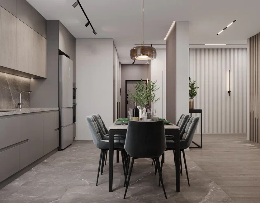 Дизайн проект 4-х комнатной квартиры 145 м2 для семейной пары с детьми