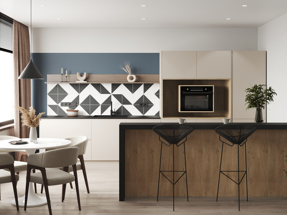 Квартира для молодой семьи с элементами сканди