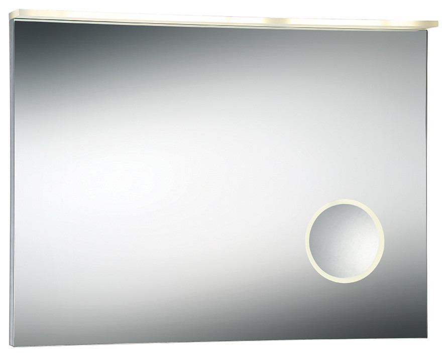 31.5" 22W 1 LED Small Magnifier Mirror Modern Bathroom Mirrors by