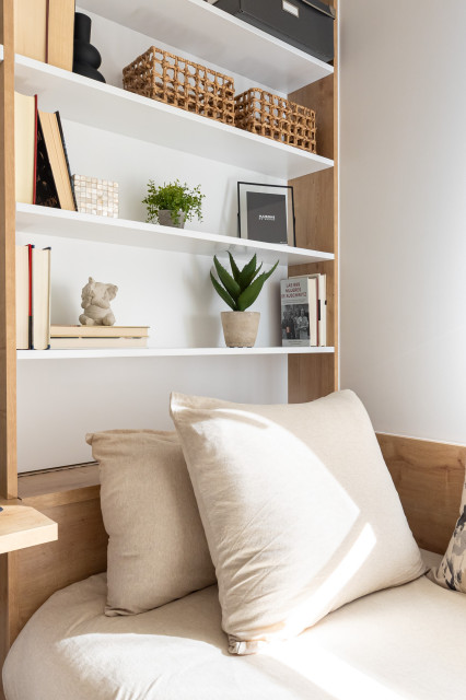 SANT JOAN DESPI: Transformando Lo Nuevo en un Hogar Vivo scandinavian-home-office-and-library