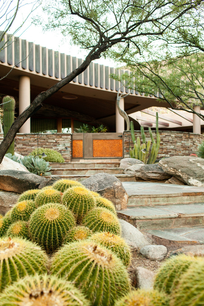 Curated visual reference: Canyon Landscape Design Inspiration Reference: Pima Canyon Southwestern Landscape Phoenix By Boxhill