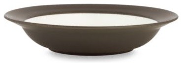 Noritake Colorwave Chocolate Rim 8 1/2-Inch Rim Soup/Pasta Bowl