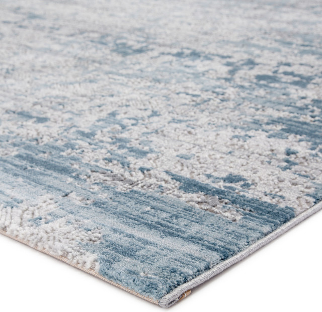 Jaipur Living Skiway Medallion Silver Blue Area Rug Contemporary Jaipur Living Skiway Medallion Silver