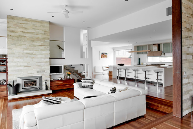 Deans Marsh House contemporaneo-salon