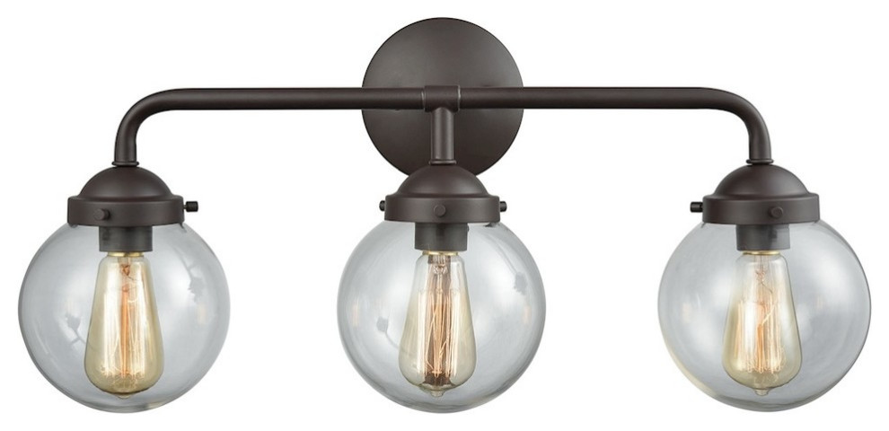 Elk Lighting CN120311 Beckett 3-Light for The Bath in Oil Rubbed Bronze Vanity Wall Sconce