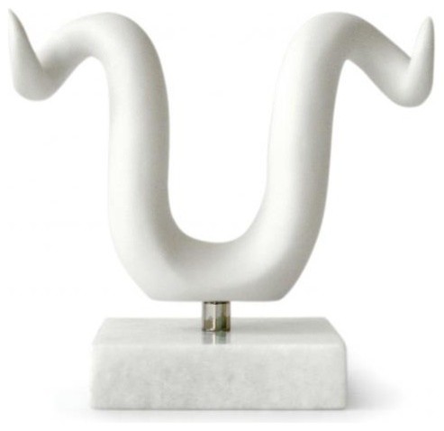 Small Horn Decorative Porcelain Sculpture
