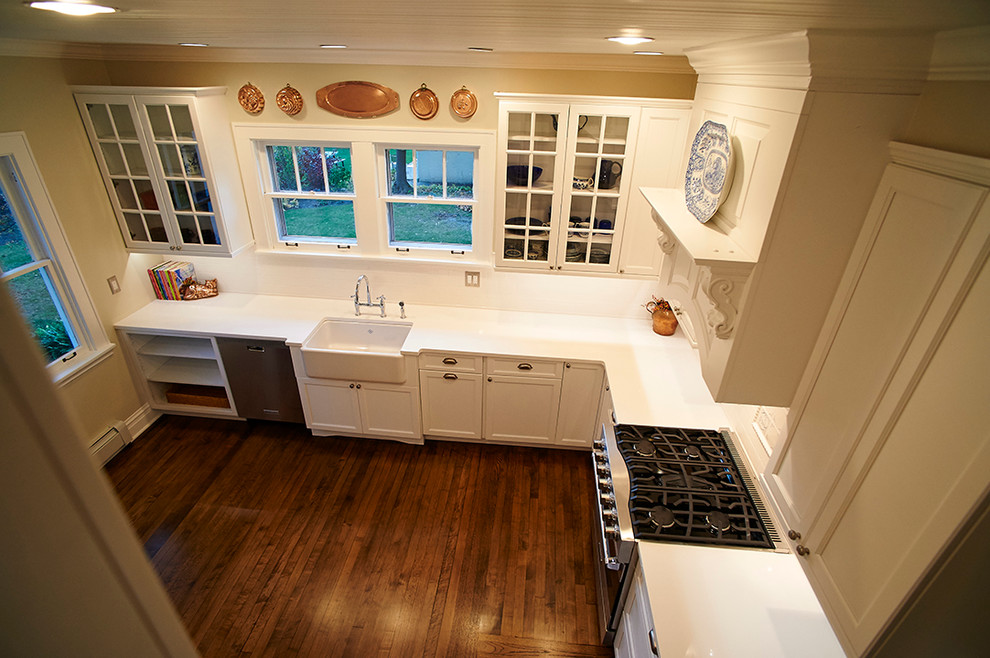 A beautiful white white kitchen in Deerfield